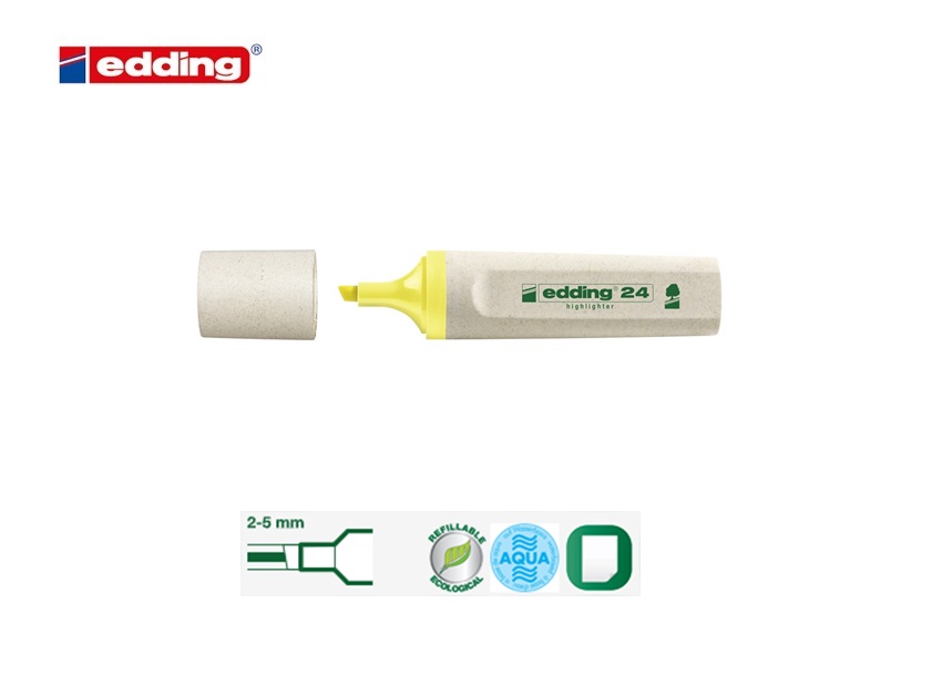 Edding 24 EcoLine highlighter set van 4 assorti | DKMTools - DKM Tools