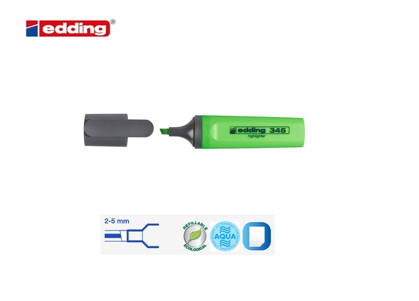 Edding 345 highlighter lichtgroen