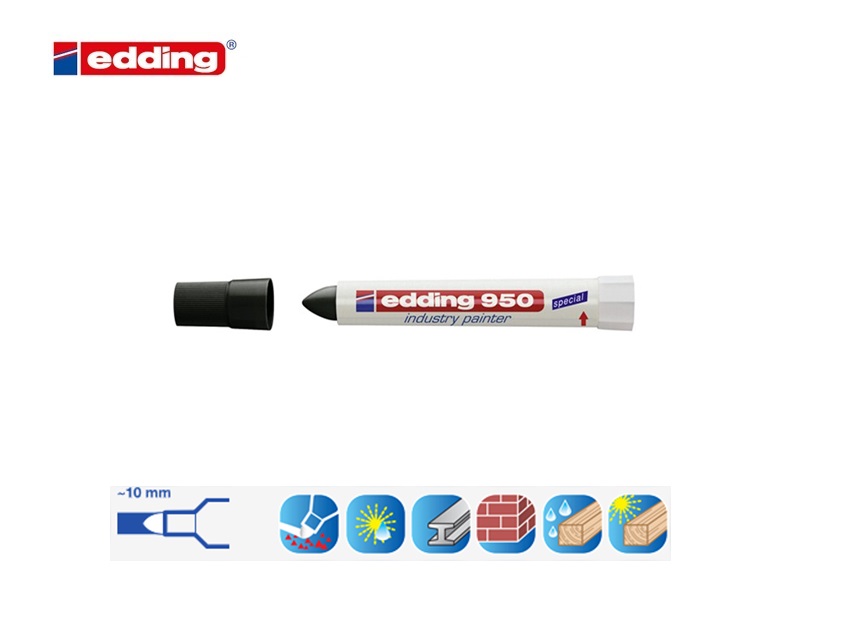 Edding 950 industriemarker blister van 1 geel | DKMTools - DKM Tools