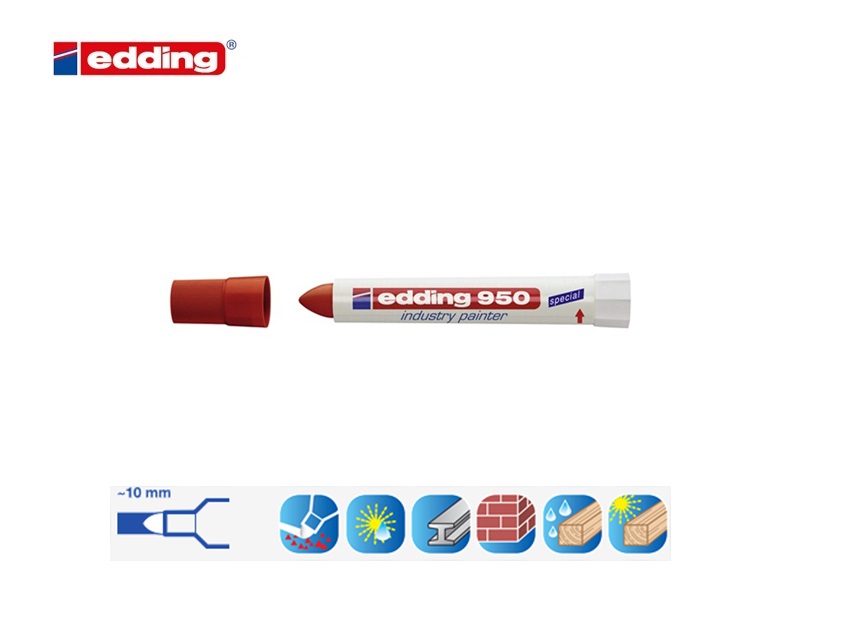 Edding 950 industriemarker zwart | DKMTools - DKM Tools