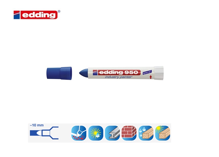 Edding 950 industriemarker blauw