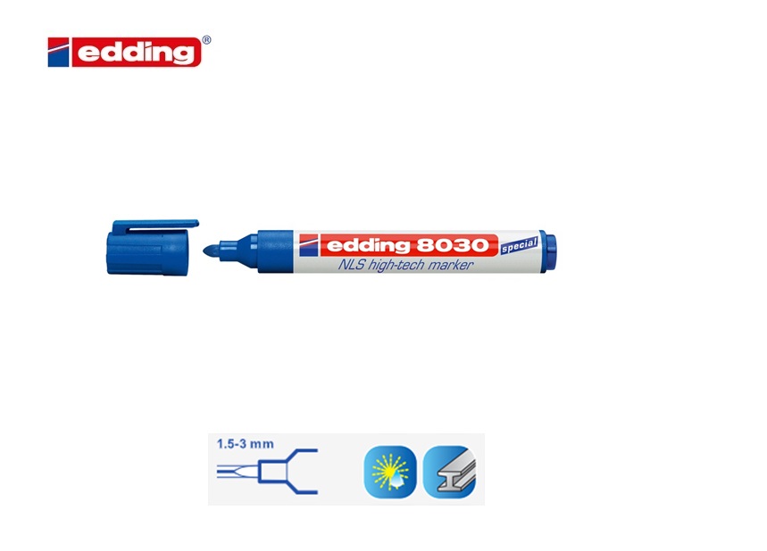 Edding 8030 NLS hightech marker blauw
