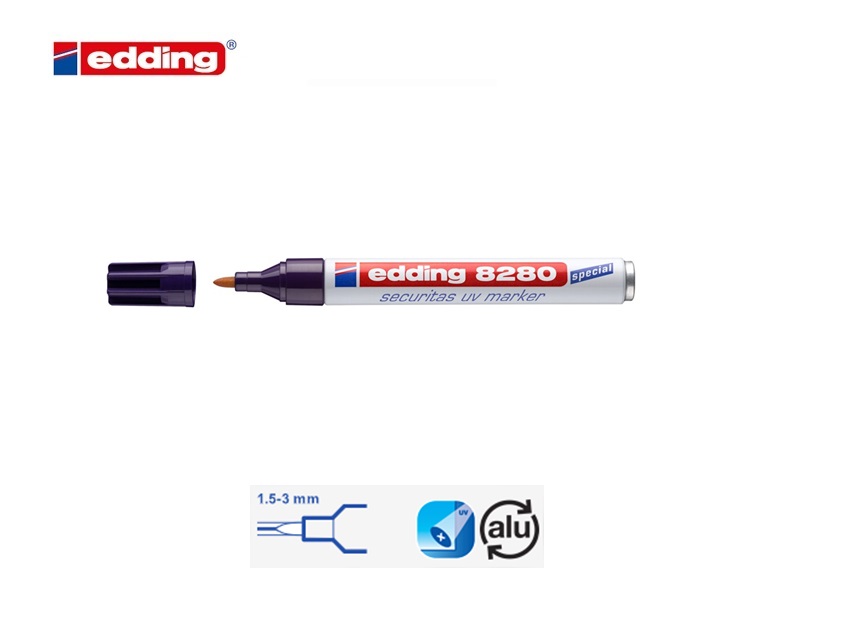 Edding 8280 securitas UV-marker blister van 1 transparant | DKMTools - DKM Tools