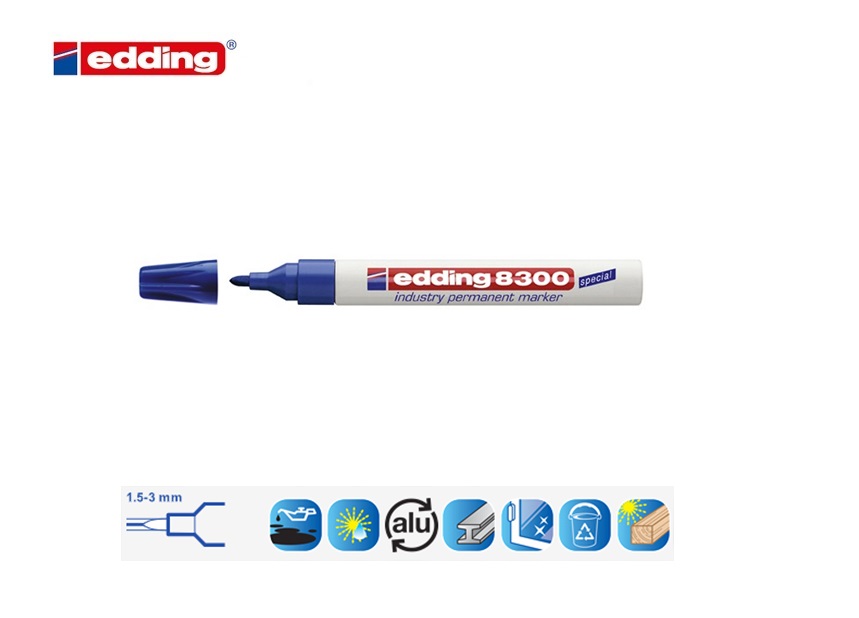 Edding 8300 industrie permanent marker rood | DKMTools - DKM Tools