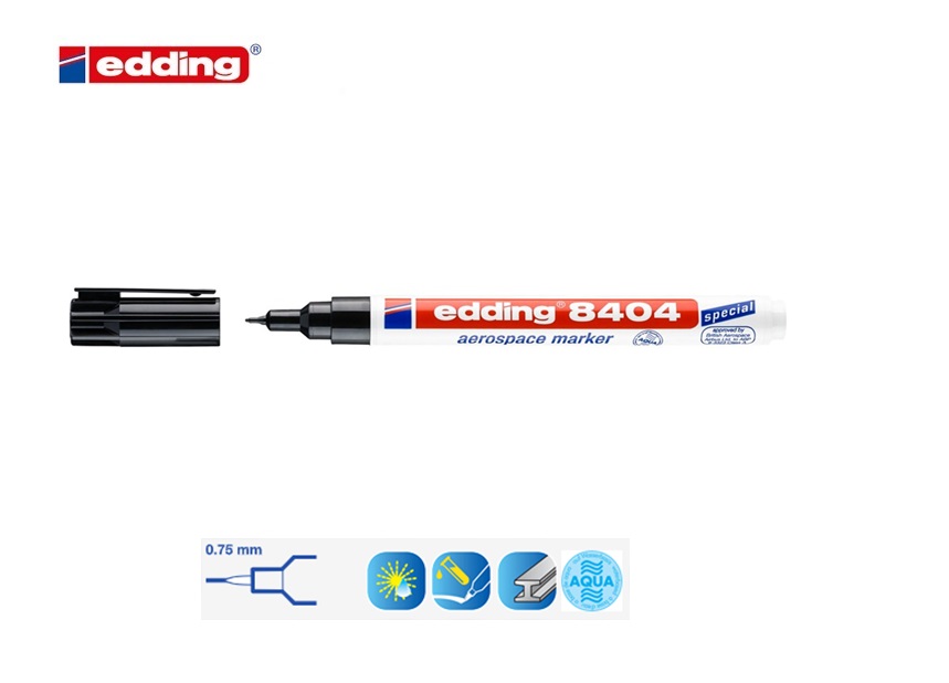 Edding 8404 aerospace marker zwart