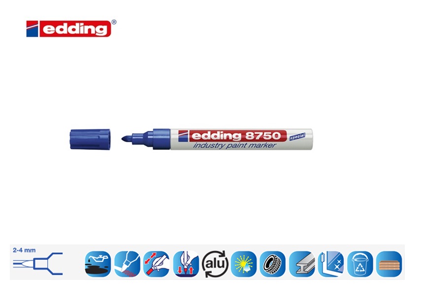 Edding 8750 industrie lakmarker rood | DKMTools - DKM Tools