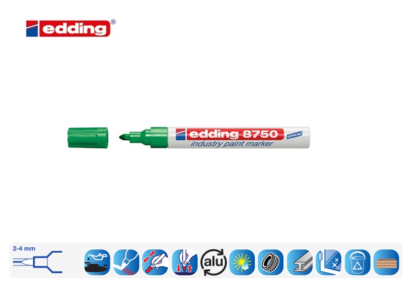 Edding 8750 industrie lakmarker groen