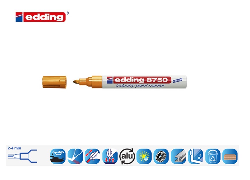 Edding 8750 industrie lakmarker oranje