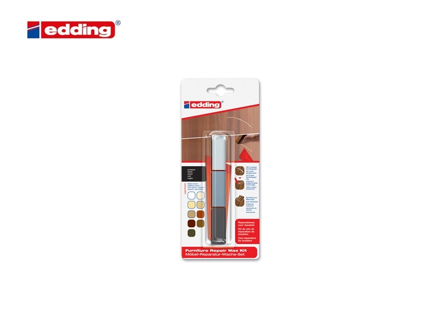 Edding 8901 reparatieset voor meubels blister van 3 eikenhout | DKMTools - DKM Tools