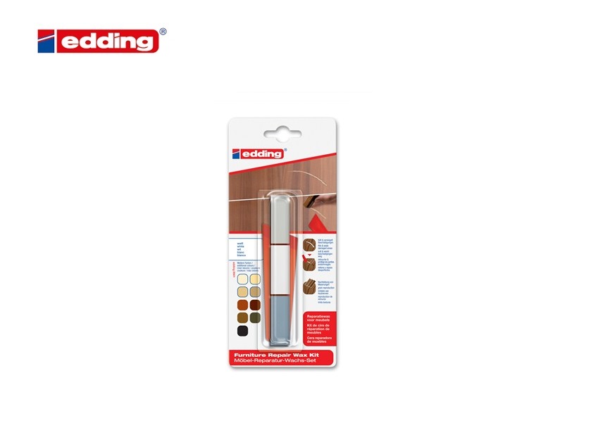 Edding 8901 reparatieset voor meubels blister van 3 oud vurenhout | DKMTools - DKM Tools