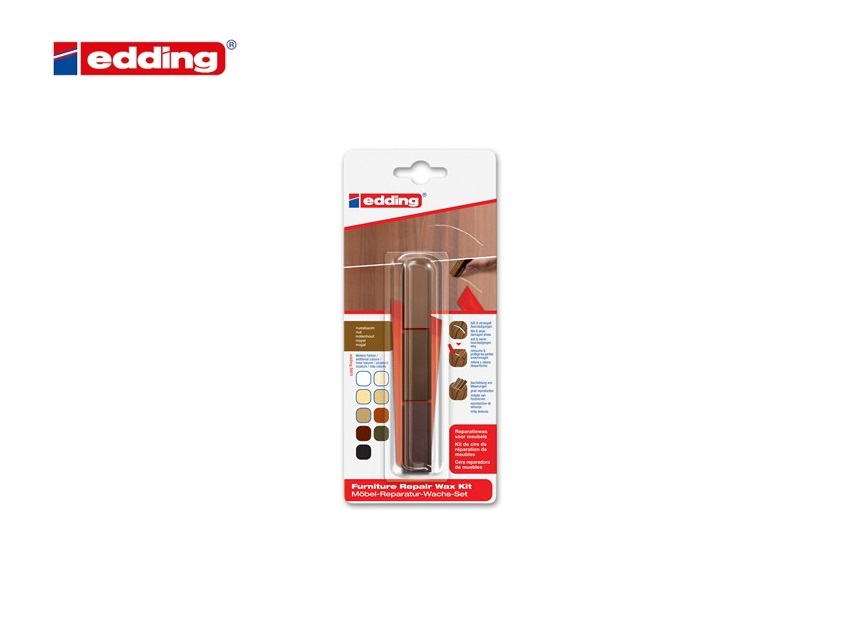 Edding 8901 reparatieset voor meubels blister van 3 mahoniehout | DKMTools - DKM Tools