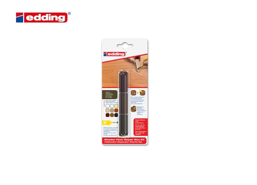 Edding 8902 reparatieset voor houten vloeren blister van 3 oud vurenhout