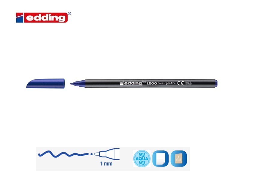 Edding 1200 viltstift fijn set van 6 assorti | DKMTools - DKM Tools