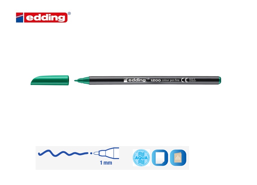 Edding 1200 viltstift fijn zwart | DKMTools - DKM Tools