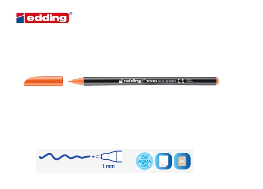 Edding 1200 viltstift fijn oranje