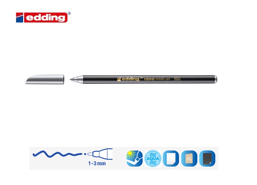 Edding 1200 metallic viltstift paars-metallic | DKMTools - DKM Tools