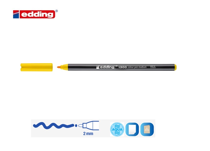 Edding 1300 viltstift medium geel