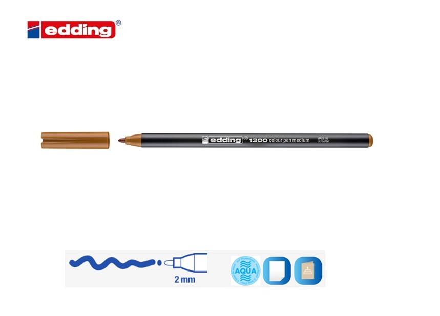 Edding 1300 viltstift medium okergeel