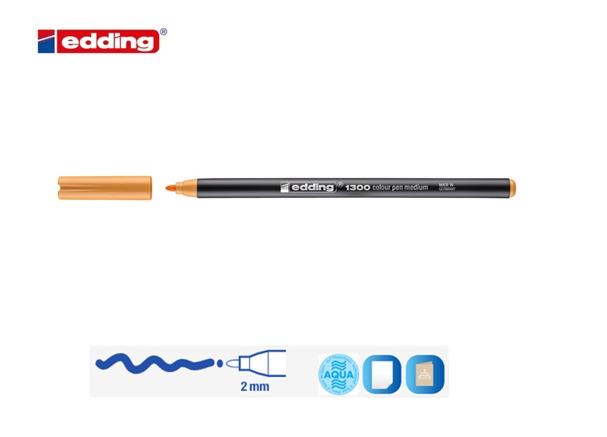 Edding 1300 viltstift medium licht oranje