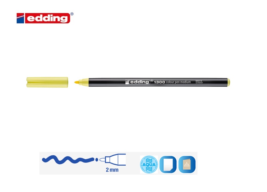Edding 1300 viltstift medium citroengeel