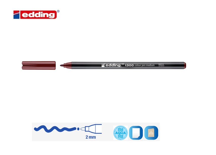 Edding 1300 viltstift medium engels rood