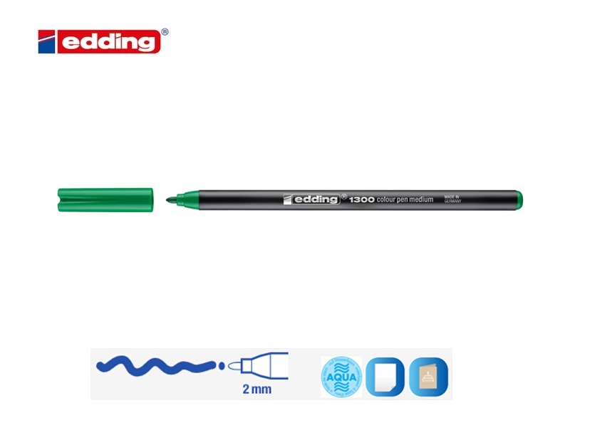 Edding 1300 viltstift medium vaalgroen