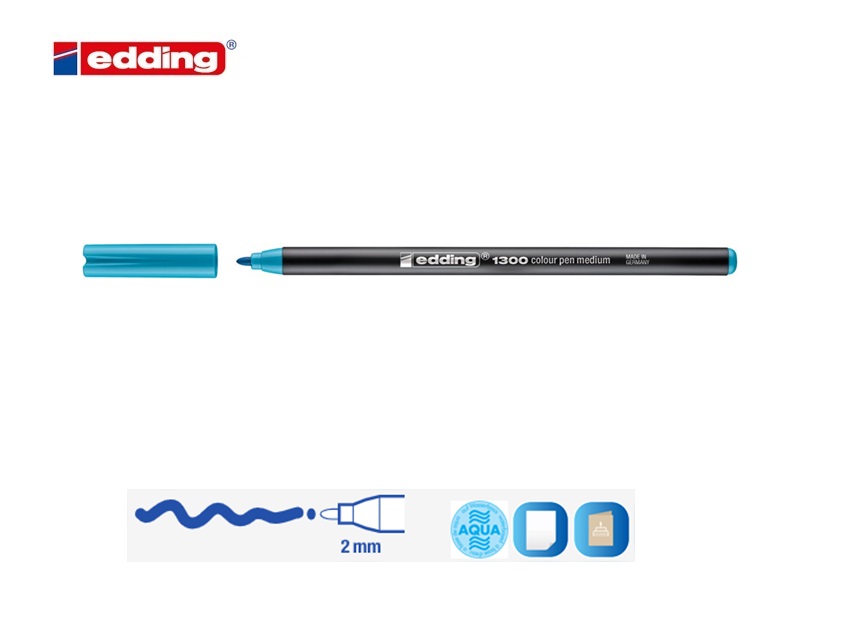 Edding 1300 viltstift medium mangaalblauw