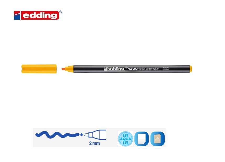 Edding 1300 viltstift medium briljantgeel