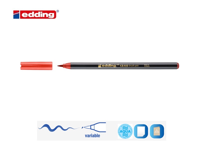 Edding 1340 brush pen rood