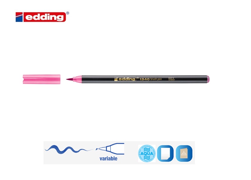 Edding 1340 brush pen roze