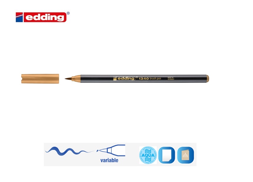 Edding 1340 brush pen okergeel