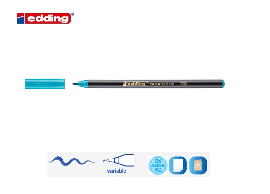 Edding 1340 brush pen turquoise