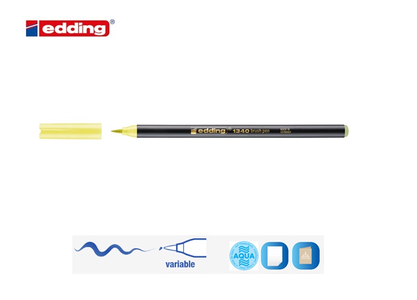 Edding 1340 brush pen honingdauw meloen