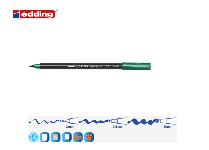 Edding 1255 kalligrafiestift donkerbruin 2mm | DKMTools - DKM Tools