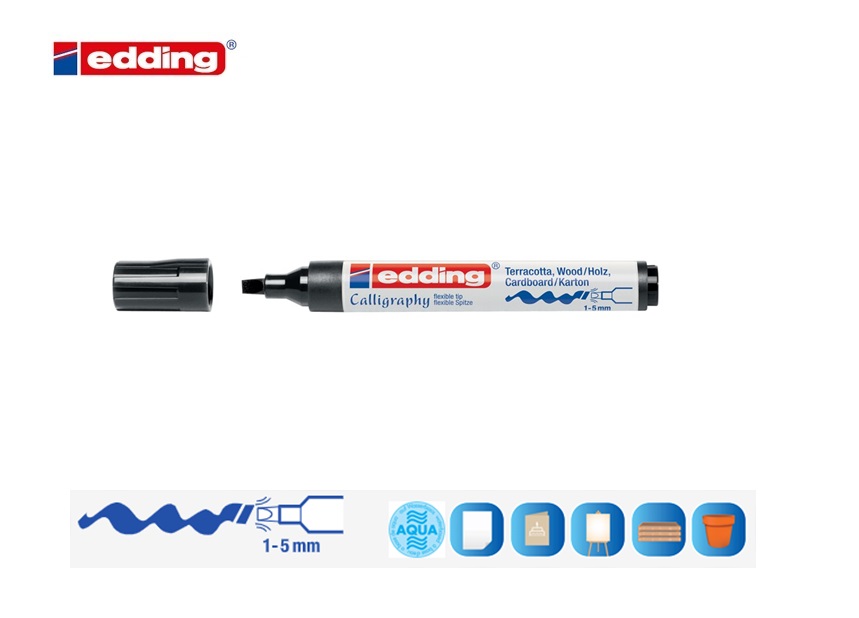 Edding 1455 kalligrafiemarker set van 3 assorti | DKMTools - DKM Tools