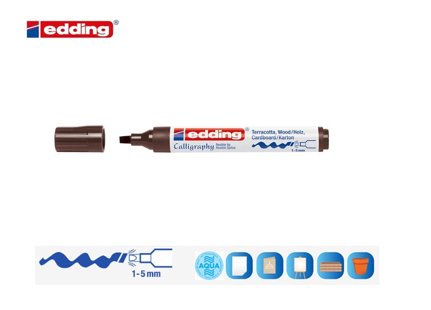 Edding 1455 kalligrafiemarker zwart | DKMTools - DKM Tools