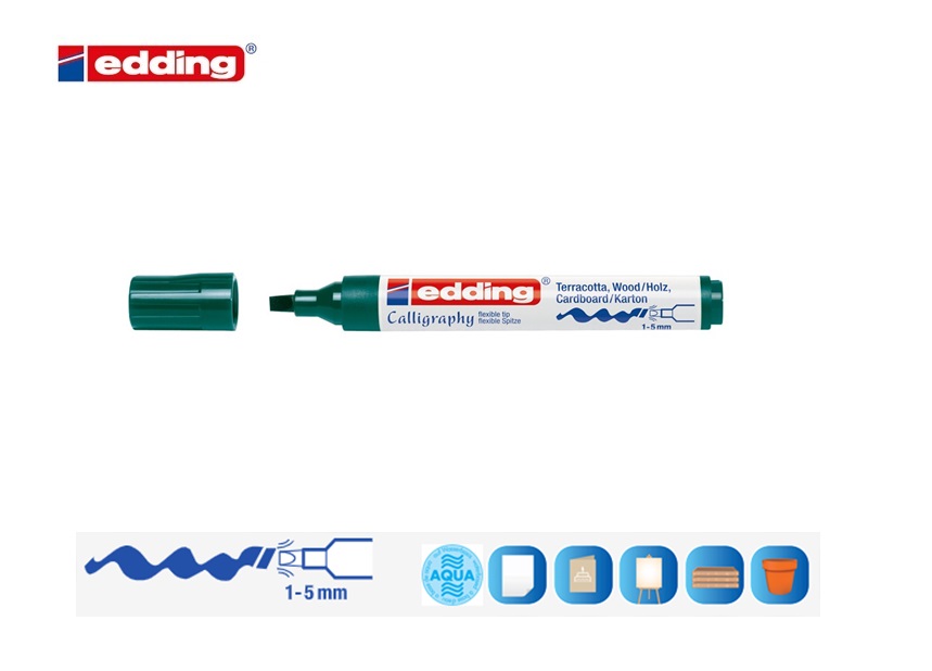 Edding 1455 kalligrafiemarker staalblauw | DKMTools - DKM Tools