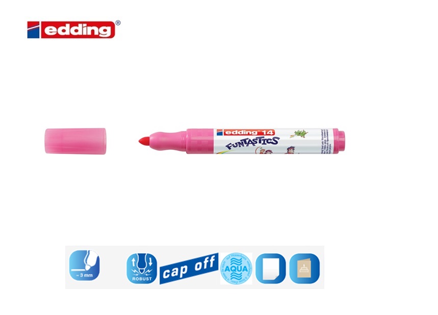 Edding 14 kinderviltstift roze