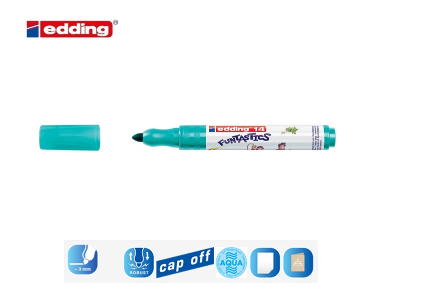 Edding 14 kinderviltstift turquoise