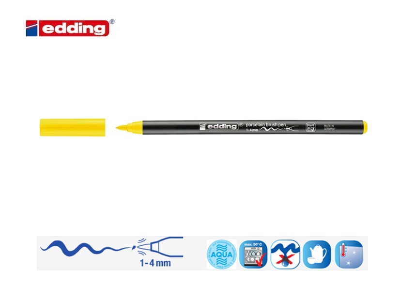 Edding 4200 porseleinstift geel