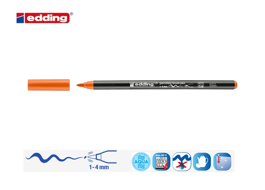 Edding 4200 porseleinstift oranje