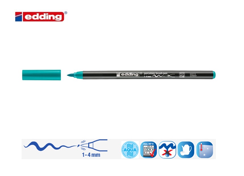 Edding 4200 porseleinstift turquoise