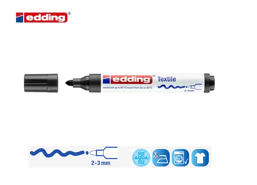 Edding 4500 textielmarker zwart