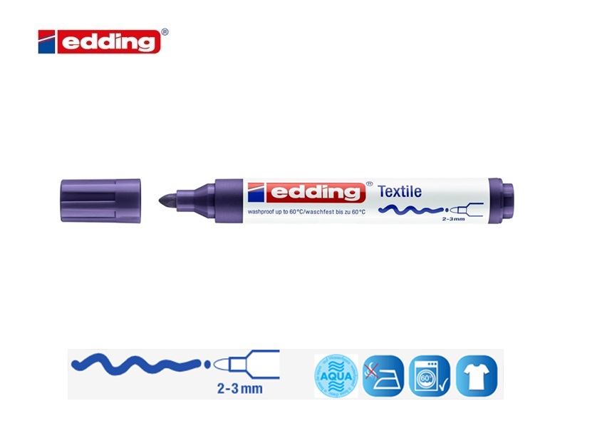 Edding 4500 textielmarker violet