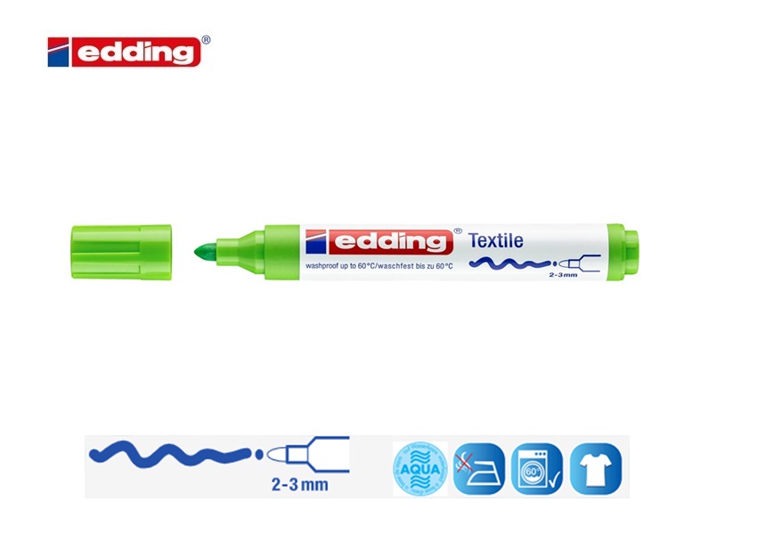 Edding 4500 textielmarker lichtgroen