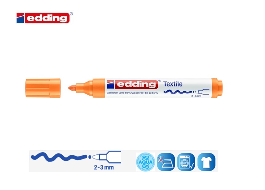 Edding 4500 textielmarker neonoranje