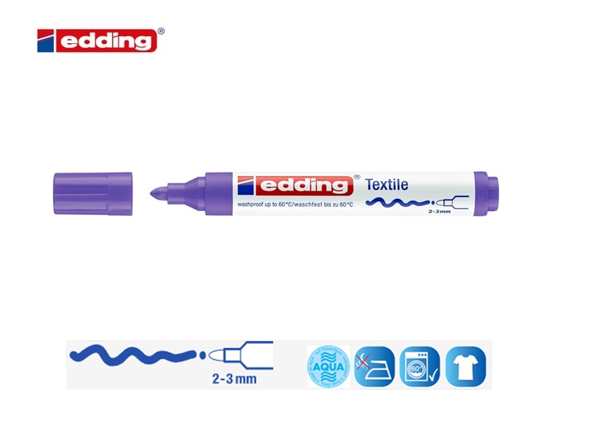 Edding 4500 textielmarker neonviolet