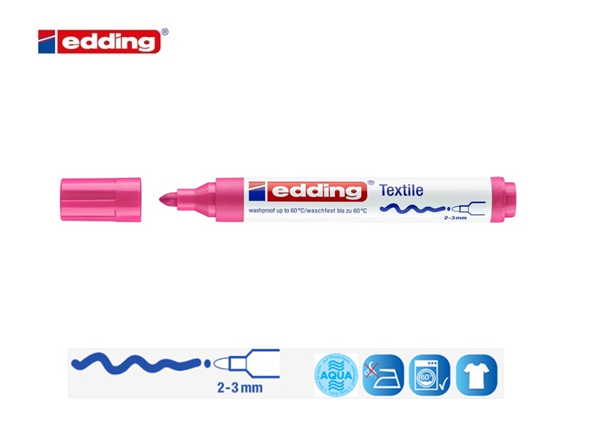 Edding 4500 textielmarker neonroze