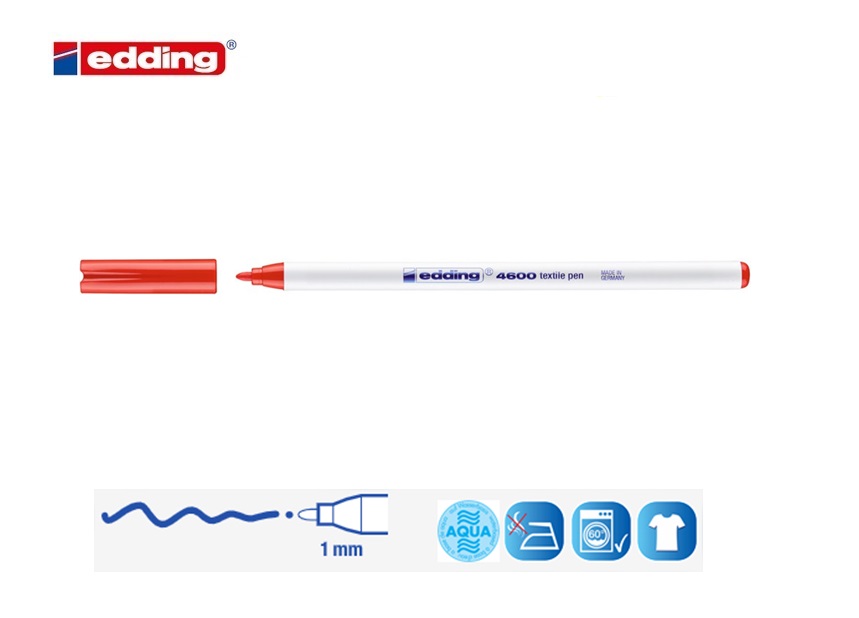 Edding 4600 textielstift licht oranje | DKMTools - DKM Tools