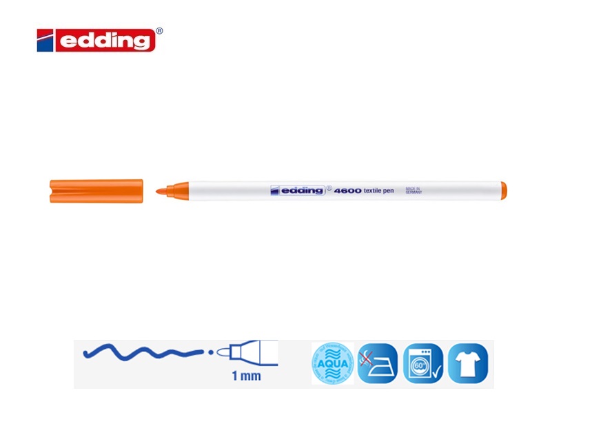 Edding 4600 textielstift oranje